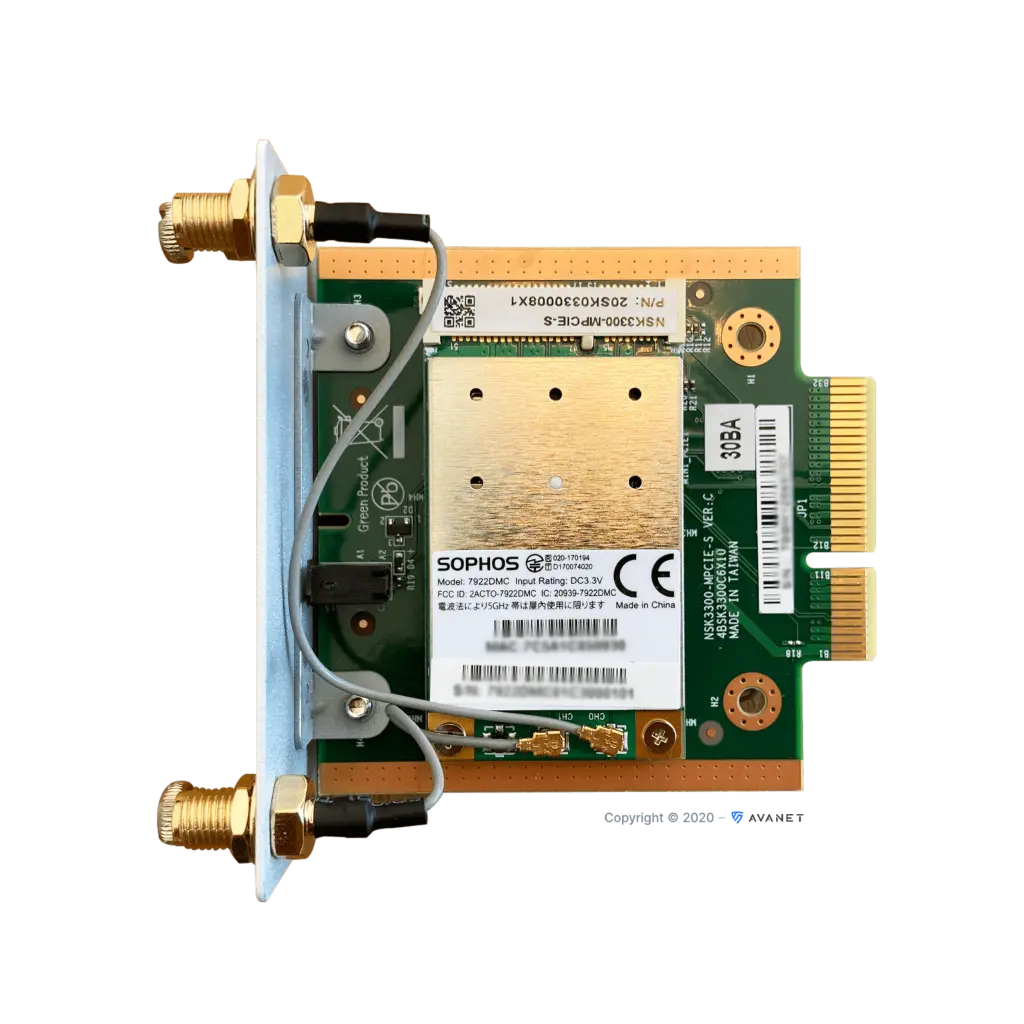 XSGZTCH2W 802.11ac 2x2 WiFi module (for SG/XG 135w rev.3, SD-RED 20/60 only)